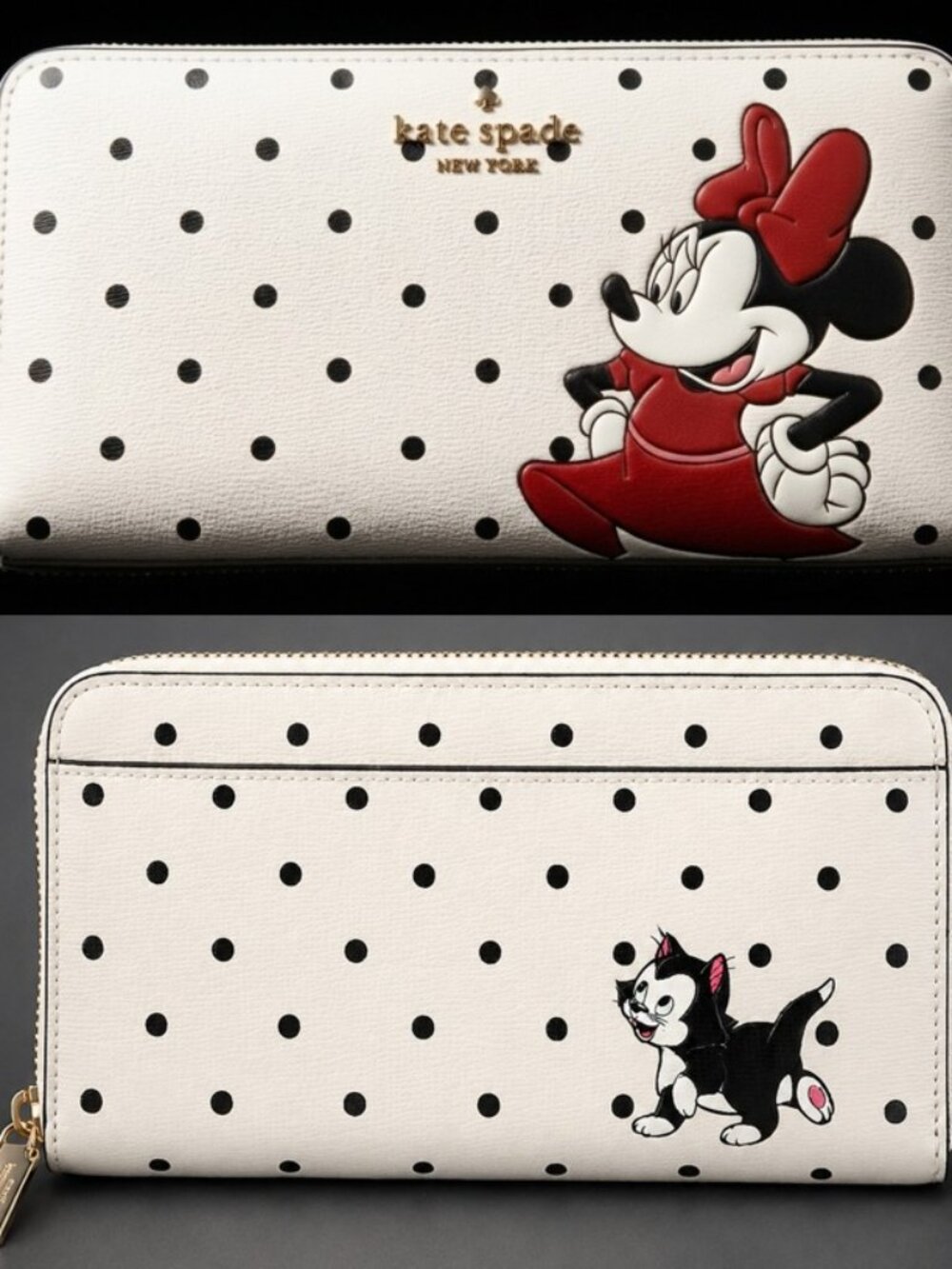 DISNEY X KATE SPADE New York Minnie Mouse & Figaro Large Continental Wallet